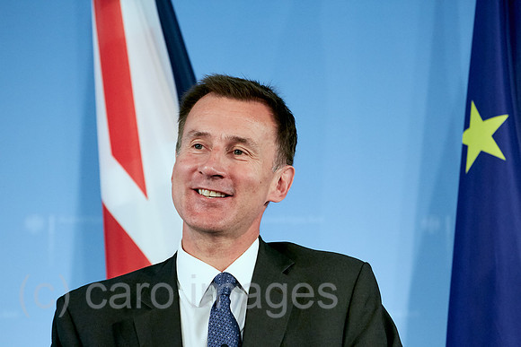 Berlin, Deutschland - Der britische Aussenminister Jeremy Hunt.