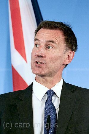 Berlin, Deutschland - Der britische Aussenminister Jeremy Hunt.