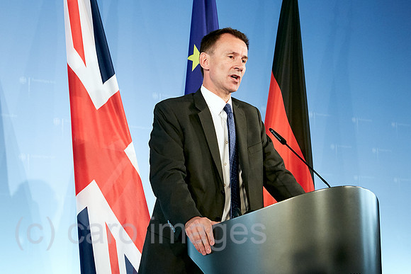 Berlin, Deutschland - Der britische Aussenminister Jeremy Hunt.