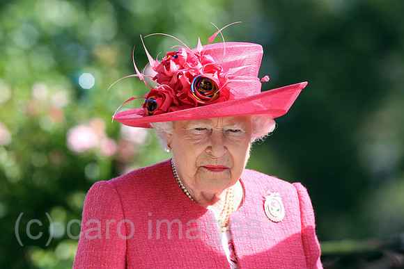 Royal Ascot, Grossbritannien, Portrait of HRH Queen Elizabeth the Second