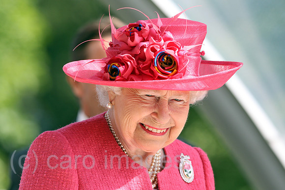 Royal Ascot, Grossbritannien, Portrait of HRH Queen Elizabeth the Second