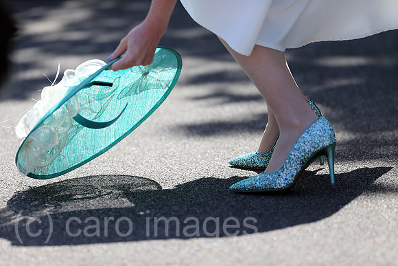 Royal Ascot, Fashion on Ladies Day, hat and high heels