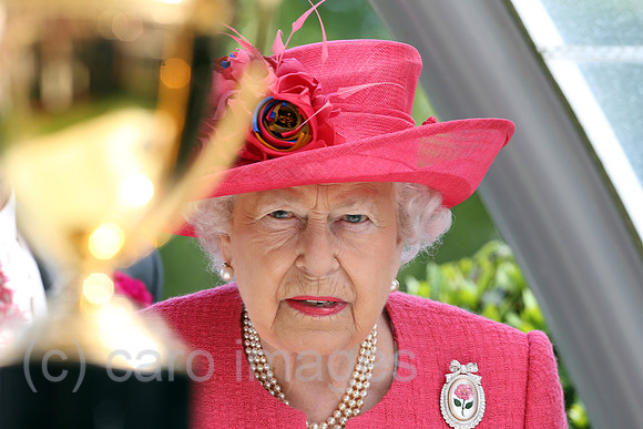 Royal Ascot, Grossbritannien, Portrait of HRH Queen Elizabeth the Second