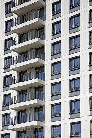 Berlin, Deutschland, Stockwerke eines neugebauten Wohnhauses