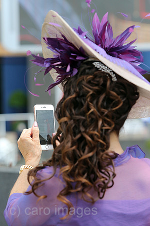 Royal Ascot, Fashion, woman with hat at the racecourse