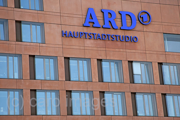 Berlin, Deutschland, Fassade des ARD Hauptstadtstudio
