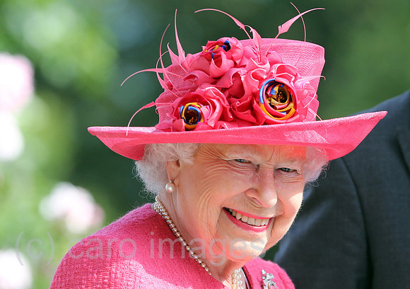 Royal Ascot, Grossbritannien, Portrait of HRH Queen Elizabeth the Second