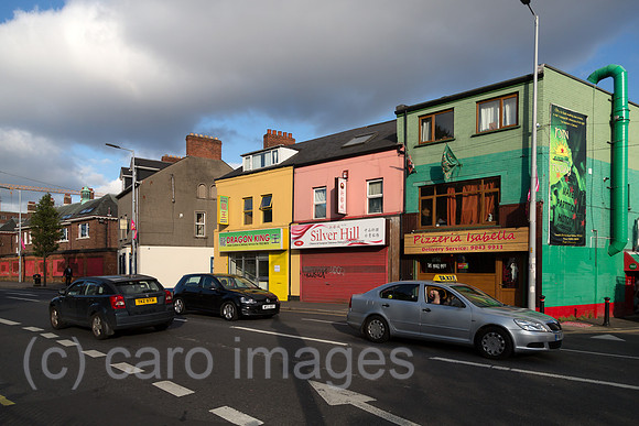 Grossbritannien, Nordirland, Belfast - Imbisse an der Falls Road, katholisches West Belfast