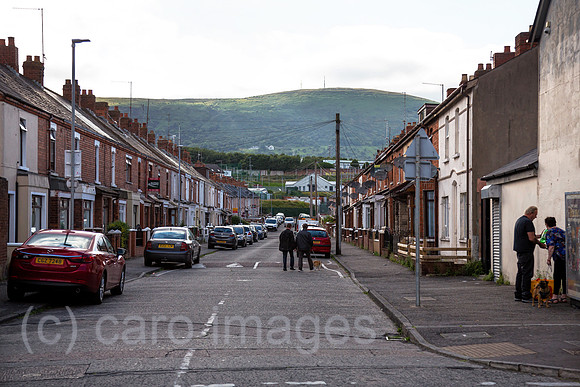 Grossbritannien, Nordirland, Belfast - Seitenstrasse der Falls Road, katholisches West Belfast