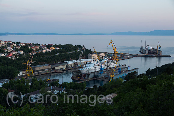 Kroatien, Rijeka - MS Delphin in der Viktor Lenac Werft