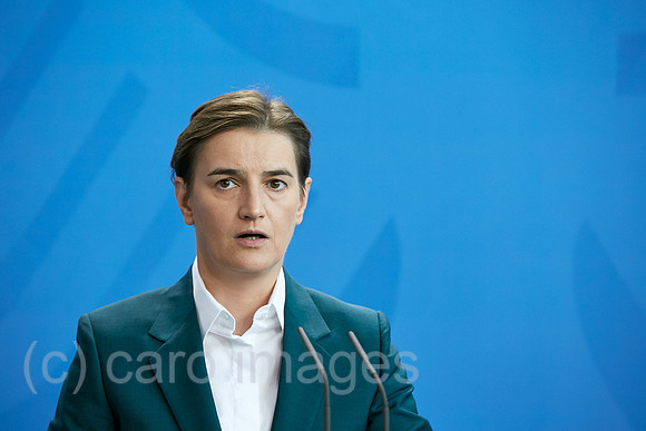 Berlin, Deutschland - Ana Brnabic, Ministerpraesidentin der Republik Serbien.