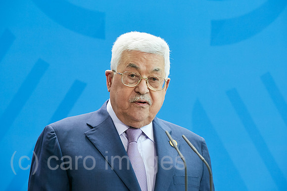 Berlin, Deutschland - Mahmoud Abbas, der Praesident der Palaestinensischen Autonomiebehoerde.