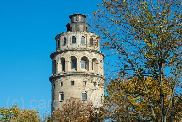 Koenigs Wusterhausen, Deutschland, Der Niederlehmer Wasserturm am Berliner Autobahnring A10