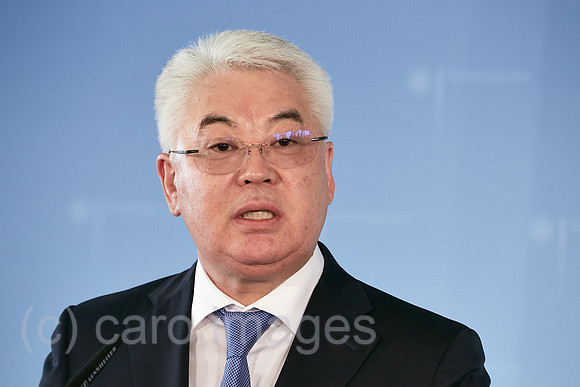Berlin, Deutschland - Beibut Atamkulow, Aussenminister der Republik Kasachstan.