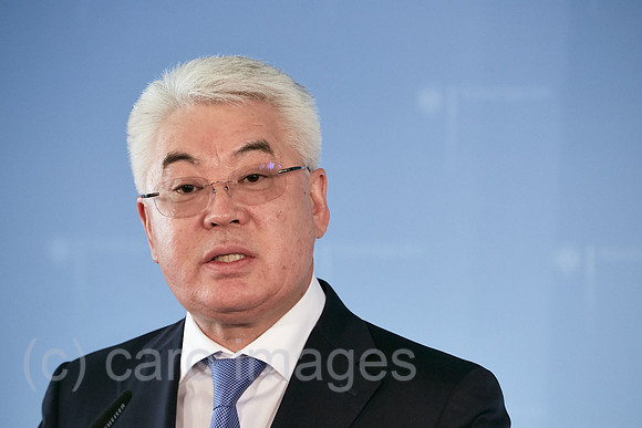 Berlin, Deutschland - Beibut Atamkulow, Aussenminister der Republik Kasachstan.