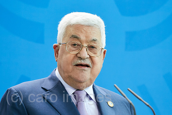 Berlin, Deutschland - Mahmoud Abbas, der Praesident der Palaestinensischen Autonomiebehoerde.
