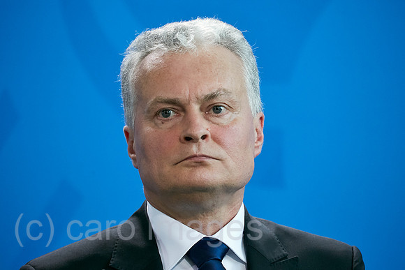 Berlin, Deutschland - Gitanas Nauseda, Praesident der Republik Litauen.