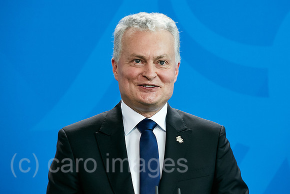Berlin, Deutschland - Gitanas Nauseda, Praesident der Republik Litauen.