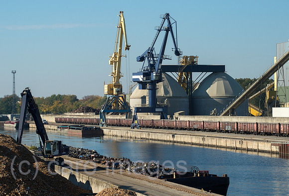 Koenigs Wusterhausen, Deutschland, Der Hafen fuer Binnenschiffahrt