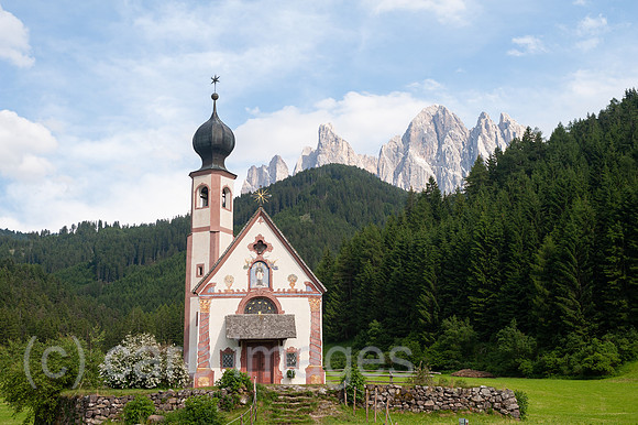 St. Magdalena, Villnoess, Trentino, Suedtirol, Kirche St. Johann