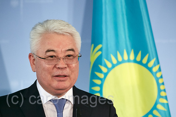 Berlin, Deutschland - Beibut Atamkulow, Aussenminister der Republik Kasachstan.