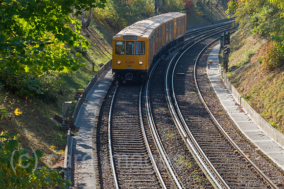 Berlin, Deutschland, Trasse der U3 mit U.Bahn