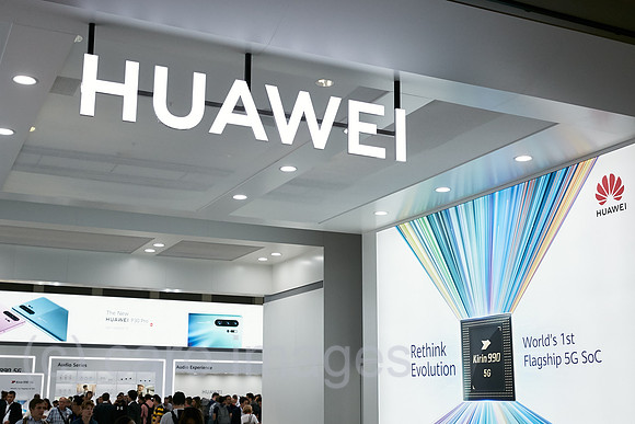 Berlin, Deutschland - Der Messestand von HUAWEI zur IFA.
