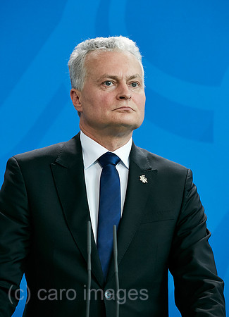 Berlin, Deutschland - Gitanas Nauseda, Praesident der Republik Litauen.