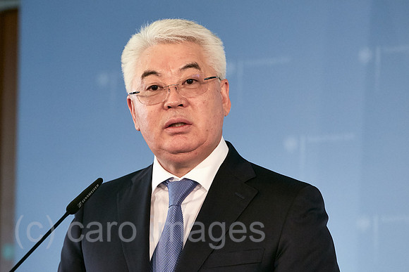 Berlin, Deutschland - Beibut Atamkulow, Aussenminister der Republik Kasachstan.