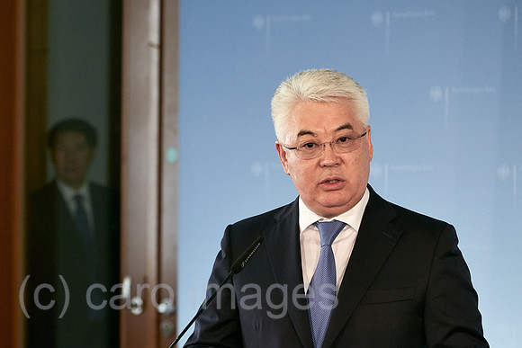 Berlin, Deutschland - Beibut Atamkulow, Aussenminister der Republik Kasachstan.