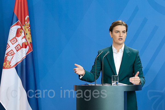 Berlin, Deutschland - Ana Brnabic, Ministerpraesidentin der Republik Serbien.