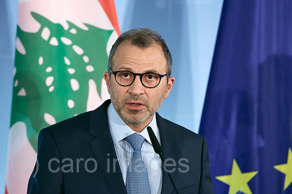 Berlin, Deutschland - Gebran Bassil, libanesischer Aussenminister.