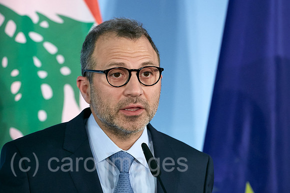 Berlin, Deutschland - Gebran Bassil, libanesischer Aussenminister.