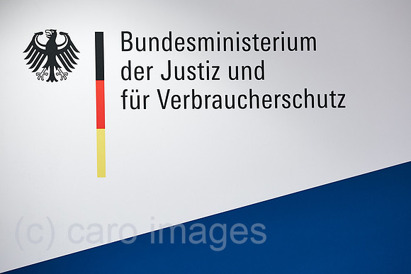 Berlin, Deutschland - Logo Bundesministerium der Justiz und fuer Verbraucherschutz.