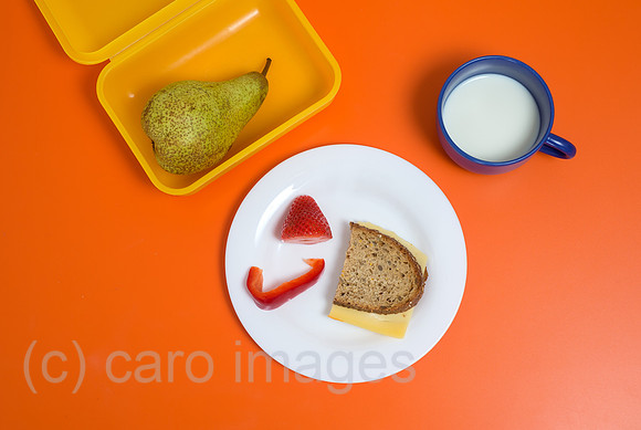 Kinderfruestueck fuer die Schule.