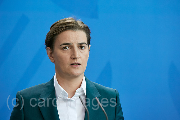Berlin, Deutschland - Ana Brnabic, Ministerpraesidentin der Republik Serbien.
