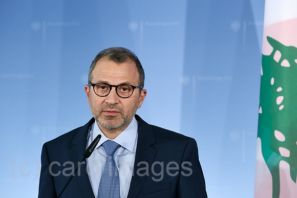 Berlin, Deutschland - Gebran Bassil, libanesischer Aussenminister.