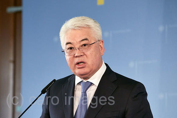 Berlin, Deutschland - Beibut Atamkulow, Aussenminister der Republik Kasachstan.