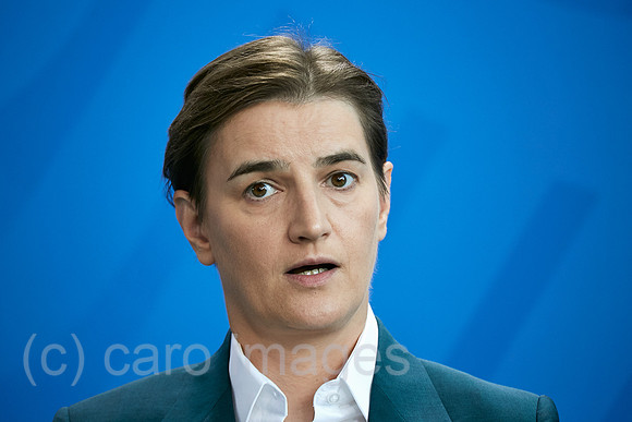 Berlin, Deutschland - Ana Brnabic, Ministerpraesidentin der Republik Serbien.