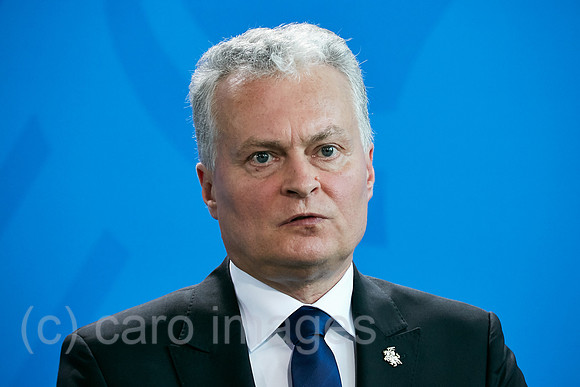 Berlin, Deutschland - Gitanas Nauseda, Praesident der Republik Litauen.