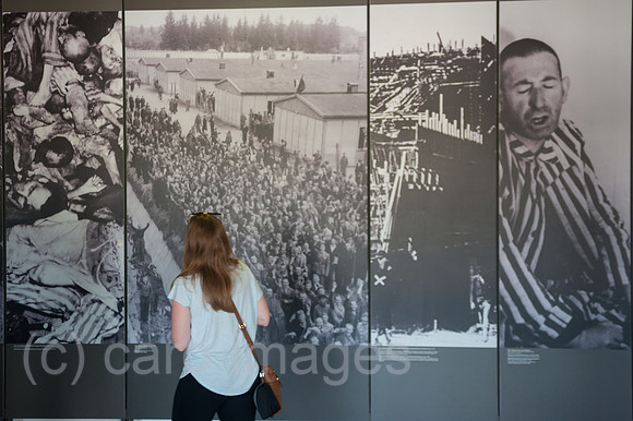 Dachau, Deutschland, Museum in der KZ-Gedenkstaette Dachau