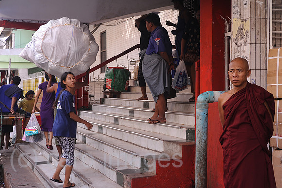 Yangon, Myanmar, Asien, Strassenszene