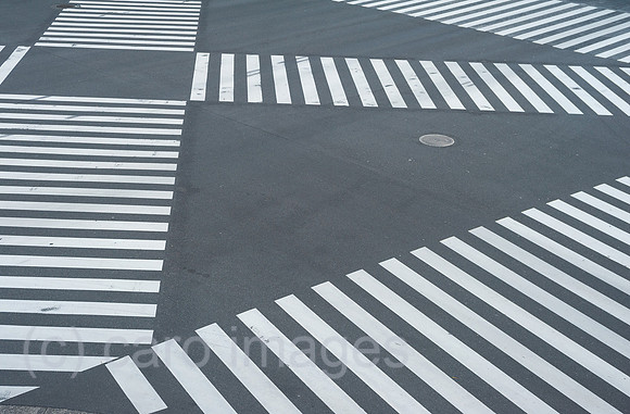 Tokio, Japan, Fussgaengerkreuzung in Ginza
