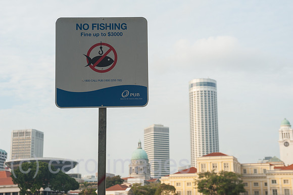 Republik Singapur, Angelverbot am Singapore River