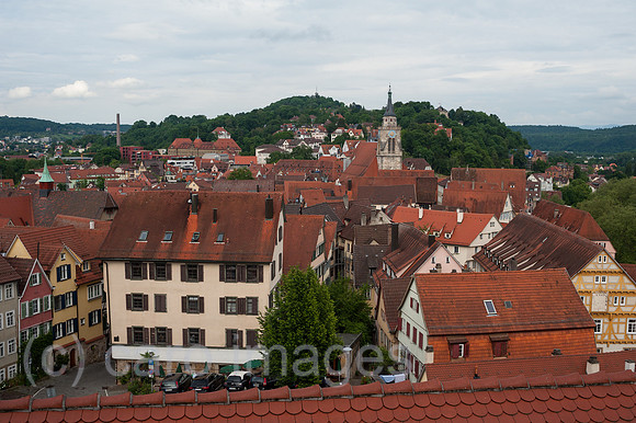 Tuebingen, Deutschland, Dachlandschaft der Altstadt