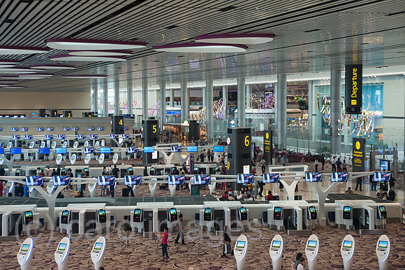 Singapur, Republik Singapur, Neues Terminal 4 am Flughafen Changi