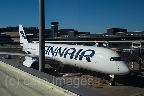Tokio, Japan, Passagiermaschine der Finnair am Flughafen Narita
