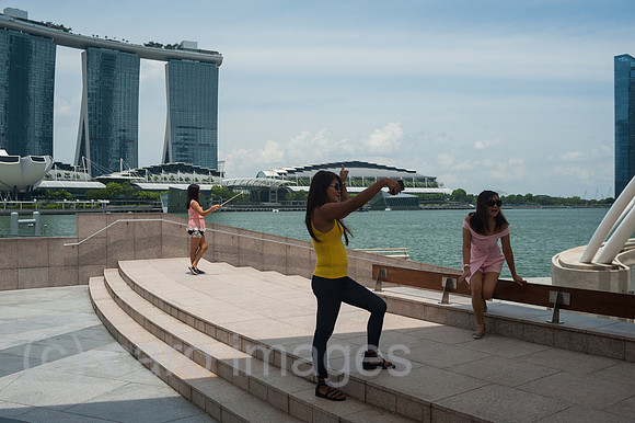 Singapur, Republik Singapur, Besucher in Marina Bay