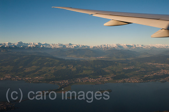 Schweiz, Flug von Singapur nach Zuerich