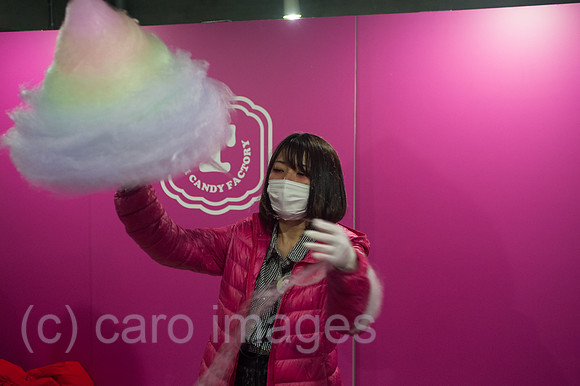 Tokio, Japan, Bunte Zuckerwatte